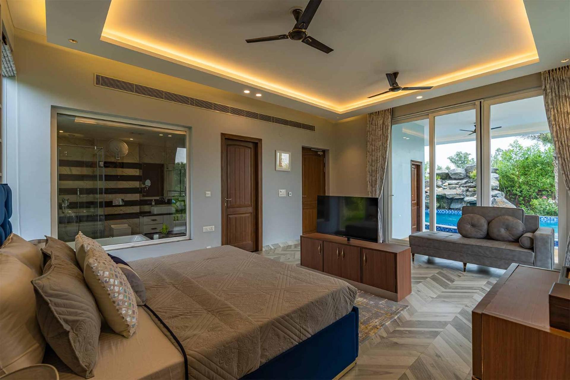 Stayvista At Serenity Farms With Pool, Lawn, Bonfire & Bbq Sohna Экстерьер фото